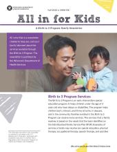 Birth to 3 Newsletter: All in for Kids