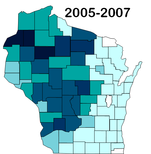 Lyme Disease in Wisconsin 2005-2007