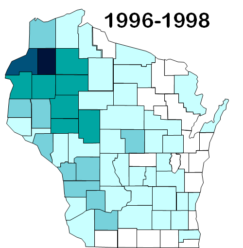 Lyme Disease in Wisconsin 1996-1998