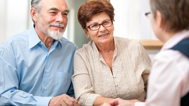 A couple met with a financial consultant.