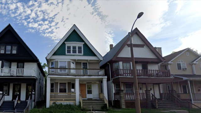 Houses on Burleigh Street in Milwaukee
