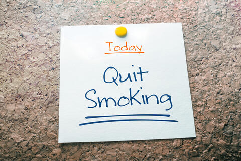 Paper note: Today Quit Smoking