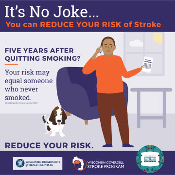 Person calling the Quit Line to stop smoking commercial tobacco