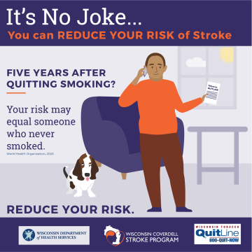 Person calling the Quit Line to stop smoking commercial tobacco