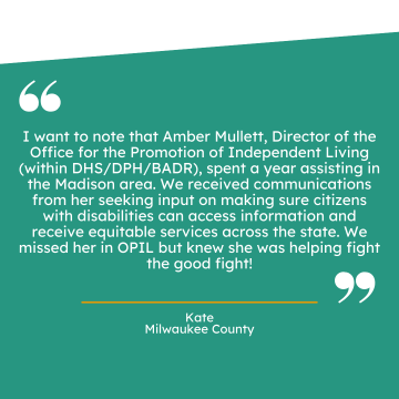 Thank you note from Kate, Milwaukee County