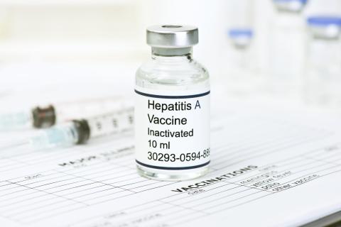 Vial of inactivated Hepatitis A vaccine