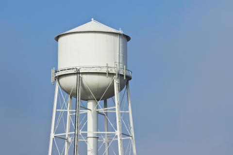 A water tower.