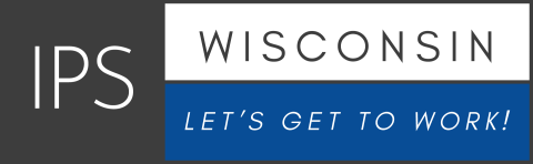 IPS (Individual Placement and Support) logo: Wisconsin let's get to work!
