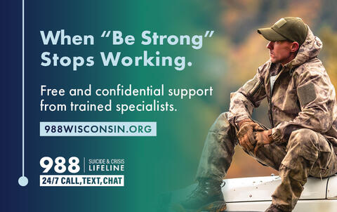 988 Wallet Card Be Strong Front