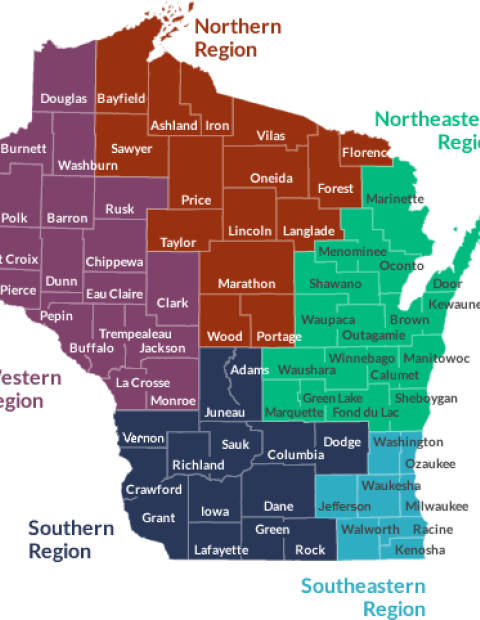 DHS Regions by County