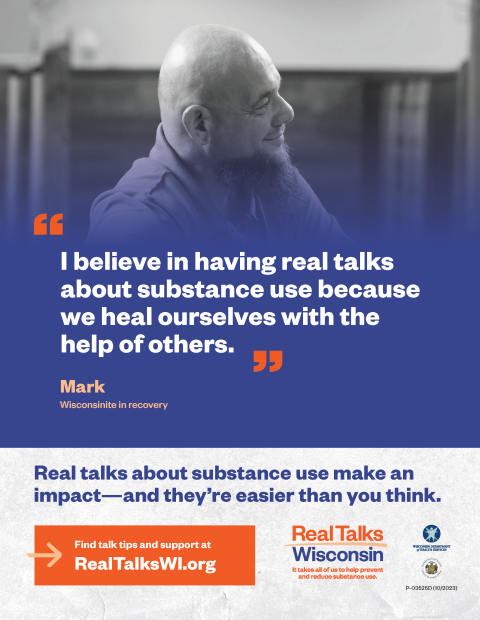 "I believe in having real talks about substance use because we heal ourselves with the help of others."