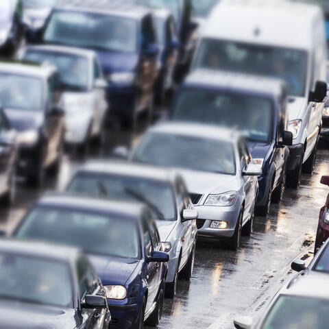 A traffic jam.