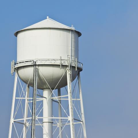 A water tower.