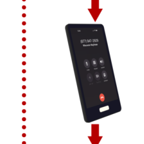 To connect with Wisconsin Wayfinder on the phone, call 877-947-2929.