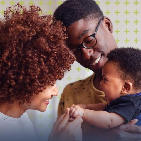 Parents and baby, #LETSTALKFLU
