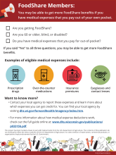 FoodShare and medical expenses, P-03315A