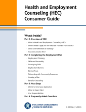 Health and Employment Counseling (HEC) Consumer Guide Cover
