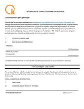 Knowledge Services Consent Form - Spanish