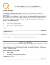 National Core Indicator Survey Consent Form