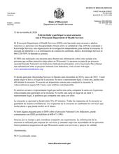 NCI IPS Notification Letter - Spanish