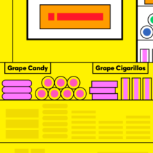 Illustration of flavored smoking and vaping products