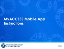 MyACCESS mobile app instructions, P-02297