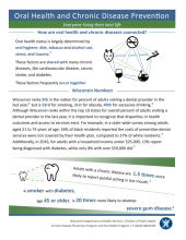 Thumbnail of oral health and chronic disease prevention fact sheet.