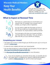 What to expect at renewal time for Wisconsin Medicaid members