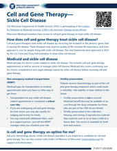 Cell and Gene Therapy for Sickle Cell Disease flyer thumbnail