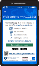 MyACCESS Mobile app poster P-02307