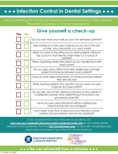 Thumbnail of infection control in dental settings checklist.