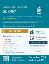 National Core Indicator In-Person Survey infographic