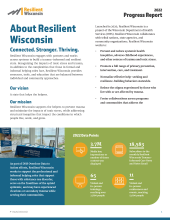 Resilient Wisconsin 2022 Progress Report