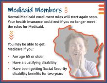 Outreach card with information on Medicare special enrollment period for members who no longer qualify for Medicaid