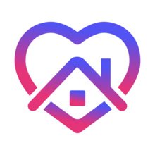 Heart with the bottom a house