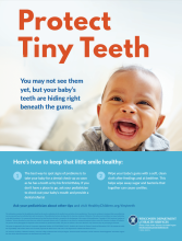 Thumbnail of protect tiny teeth English poster.