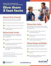Screen shot of the Small Talks fast facts document