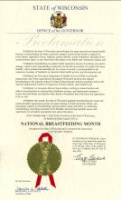 2022 Proclamation for National Breastfeeding Month