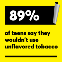 89% of Teens say this wouldn't use unflavored tobacco