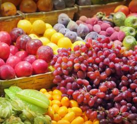 Fresh fruit at a market