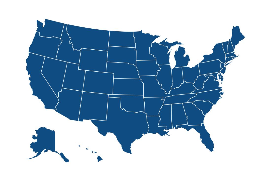 USA line map