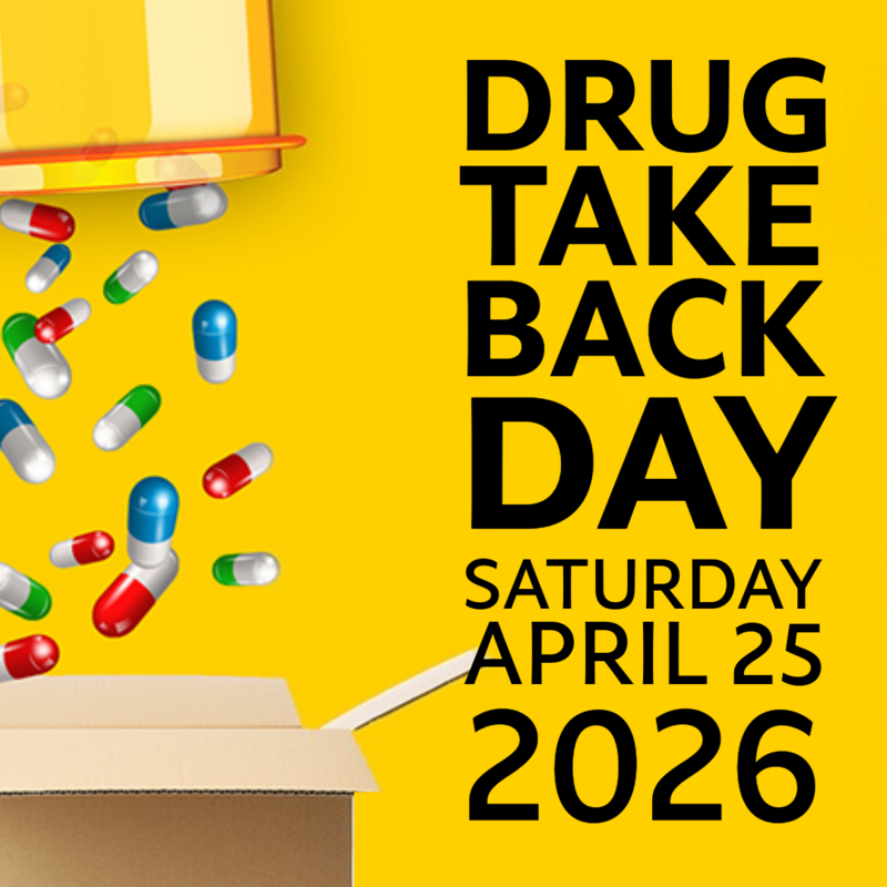 Drug Take Back Day Saturday April 25, 2026