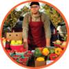 Man selling produce