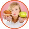 Apple and muffin